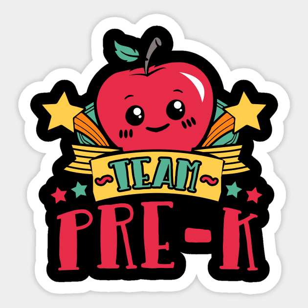 Team pre-k Sticker by captainmood